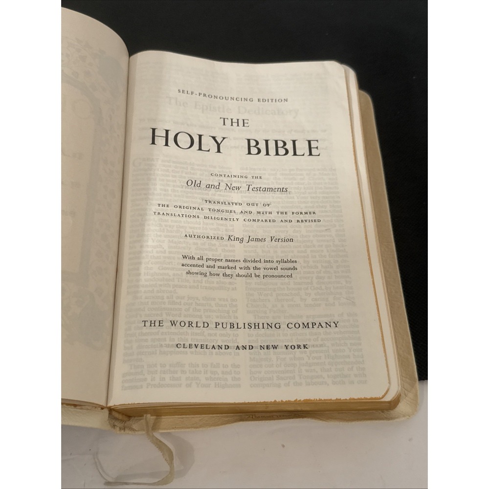 Vtg Holy Bible Concordance Red Letter Edition Self-Pronouncing KJV-Illustrations - Picture 7 of 16